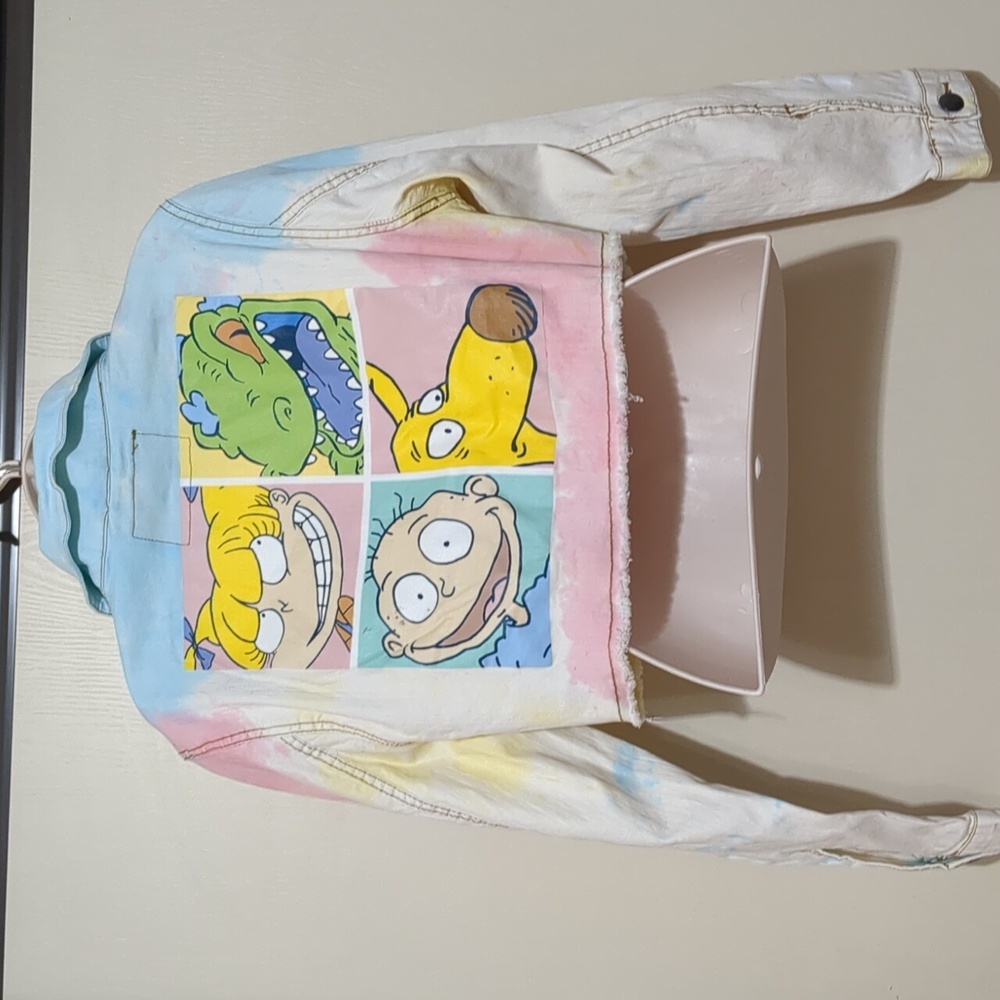Members Only x Nickelodeon Rugrats Denim Jean Jacket Size Large